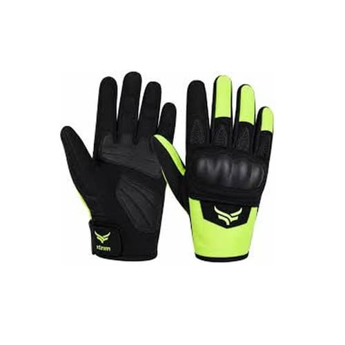 XTRIM Protekt Universal Bike Riding Gloves - Black & Red (L)