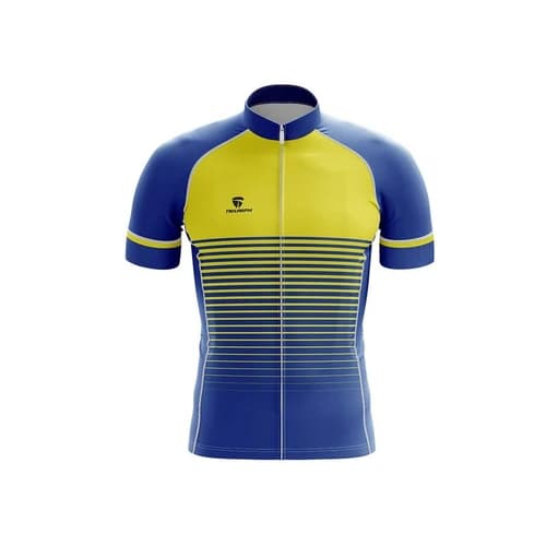 Triumph Men's Cycling Dri Fit Jersey - Blue